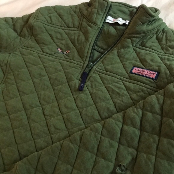 Green Vineyard Vines Lacrosse Pullover - Picture 5 of 5